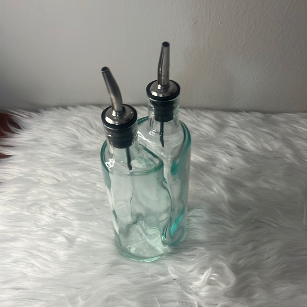 Glass Oil Dispenser Set - Clear